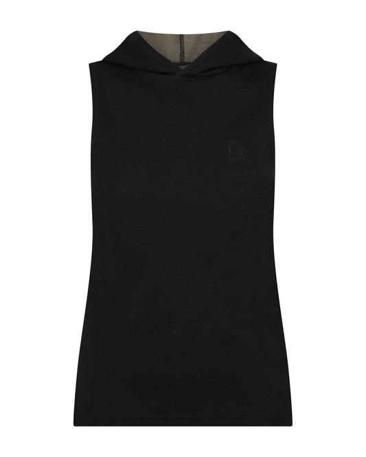 The EMF Metropolis hooded tank for Her, Black