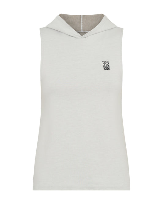 The EMF Metropolis hooded tank for Her, White Marle