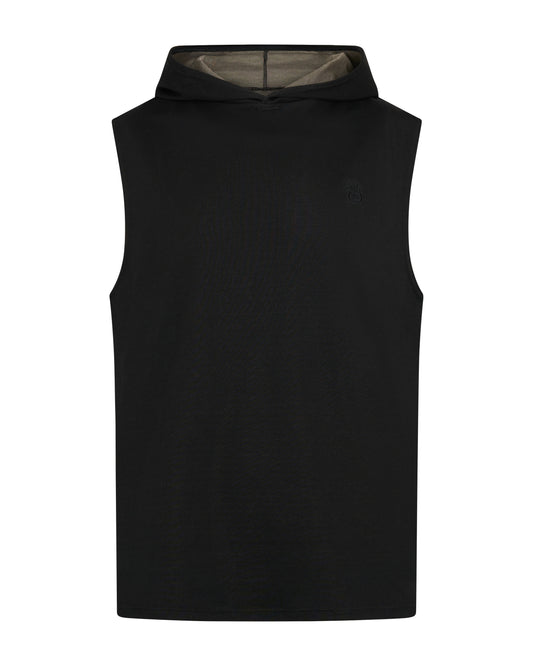 The EMF Metropolis hooded tank For Him, Black